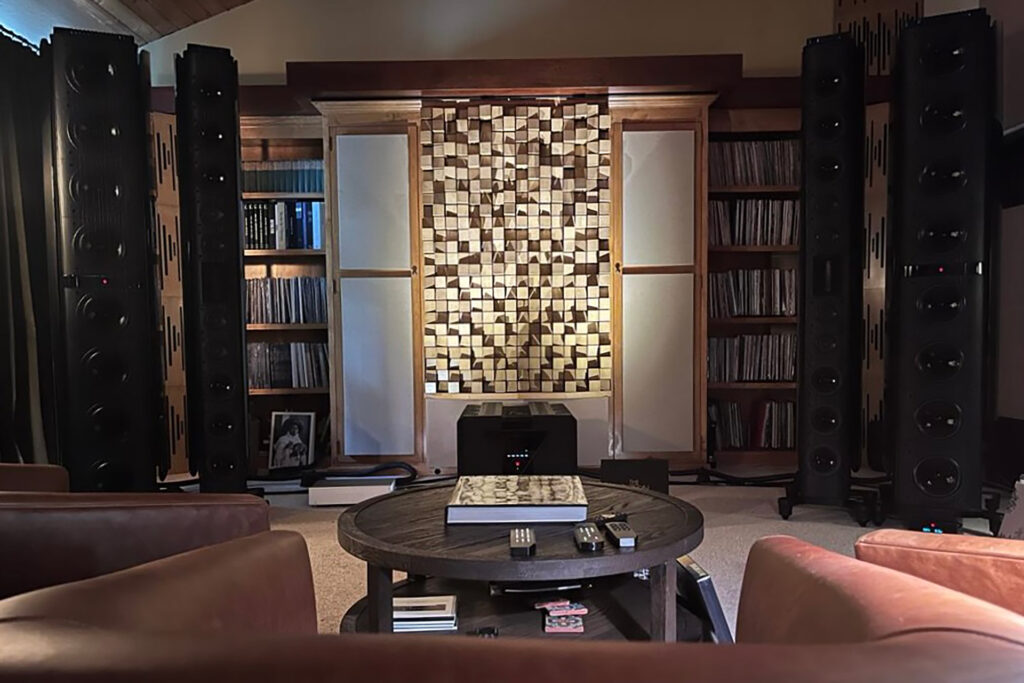 A view of the current by-appointment Gryphon Experience located about 30 miles outside of Los Angeles. This experience is "going Hollywood" this summer to the delight of audiophiles everywhere.