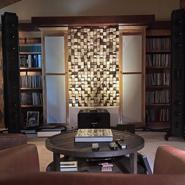 A view of the current by-appointment Gryphon Experience located about 30 miles outside of Los Angeles. This experience is "going Hollywood" this summer to the delight of audiophiles everywhere.
