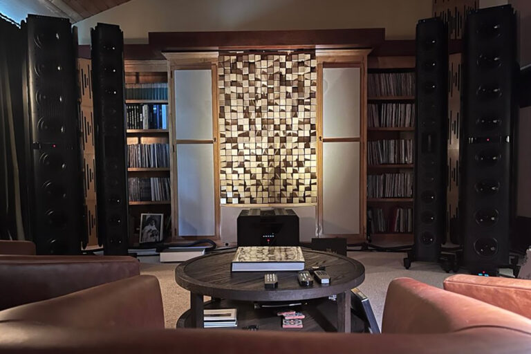 A view of the current by-appointment Gryphon Experience located about 30 miles outside of Los Angeles. This experience is "going Hollywood" this summer to the delight of audiophiles everywhere.
