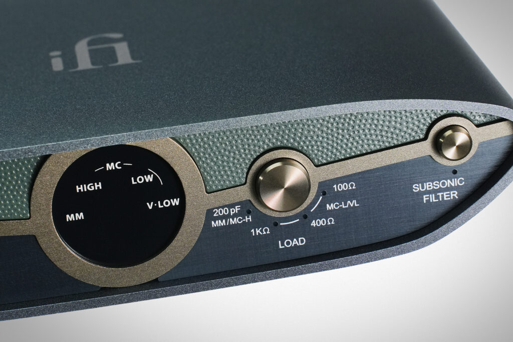The iFi Zen Phonostage in its close-up.