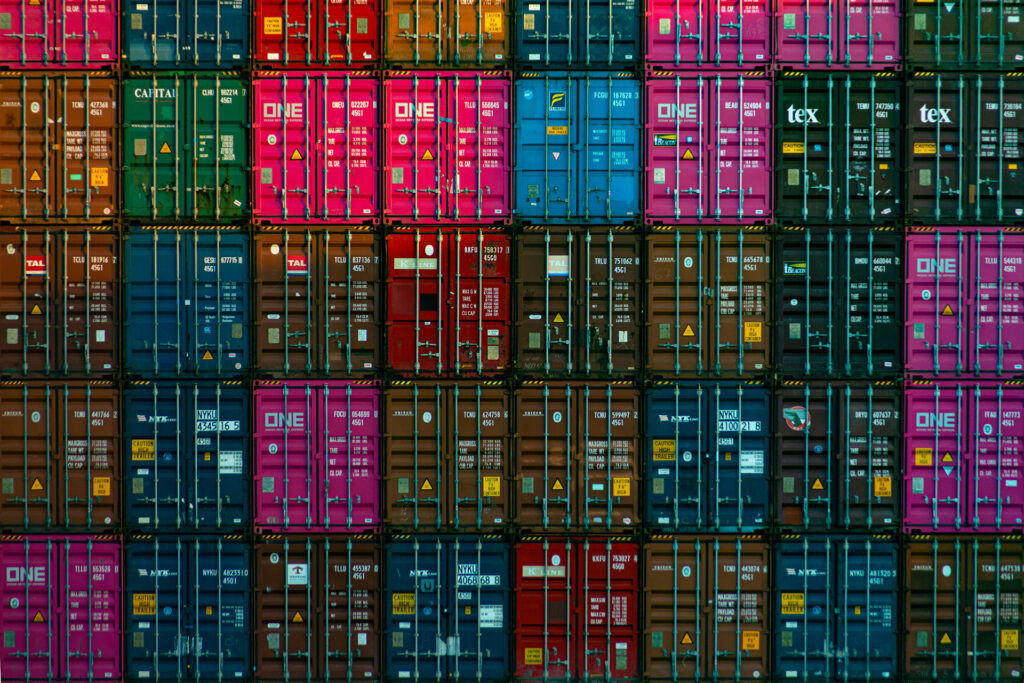 Container ships are not coming to U.S. ports as frequently as before the tariffs.