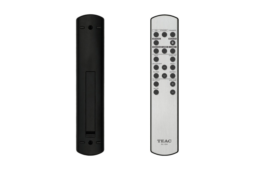 The remote for the TEAC UD 507