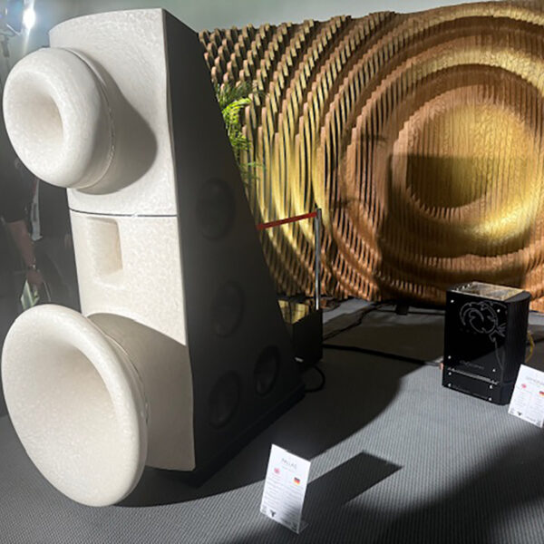 Horn speakers generally need to be large to reproduce and meaningful bass.