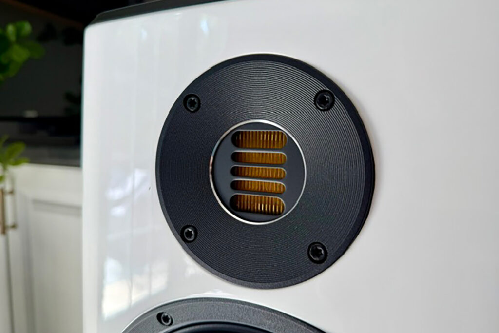 The folded motion tweeter on the ELAC Vela 2.0 is one of its key performance features.
