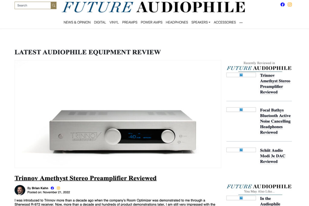 A look at a very early article from 2022 when FutureAudiophile.com was launched.