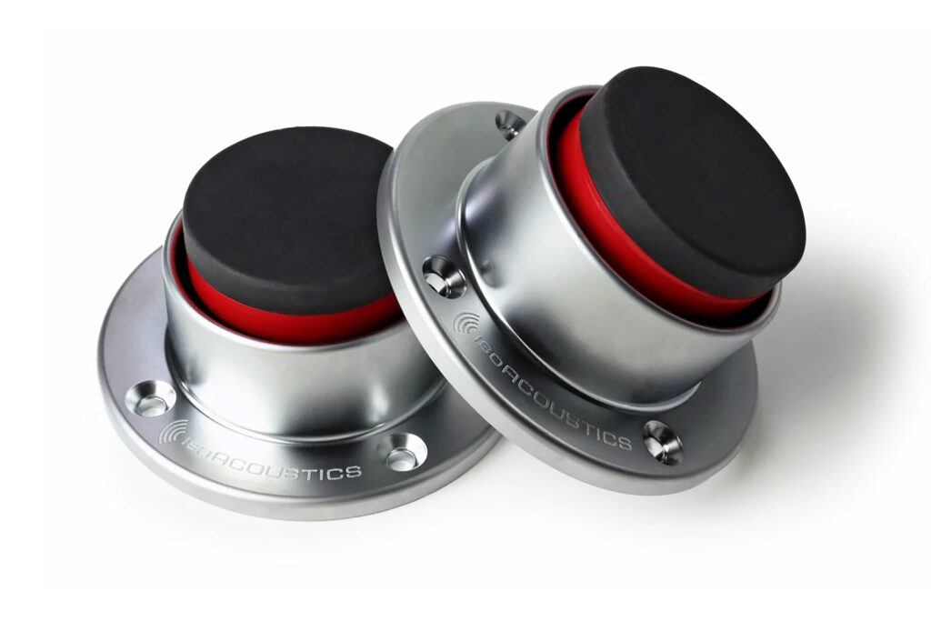 IsoAcoustics makes some really cool physical isolation audiophile accessories that are not to crazy expensive. 
