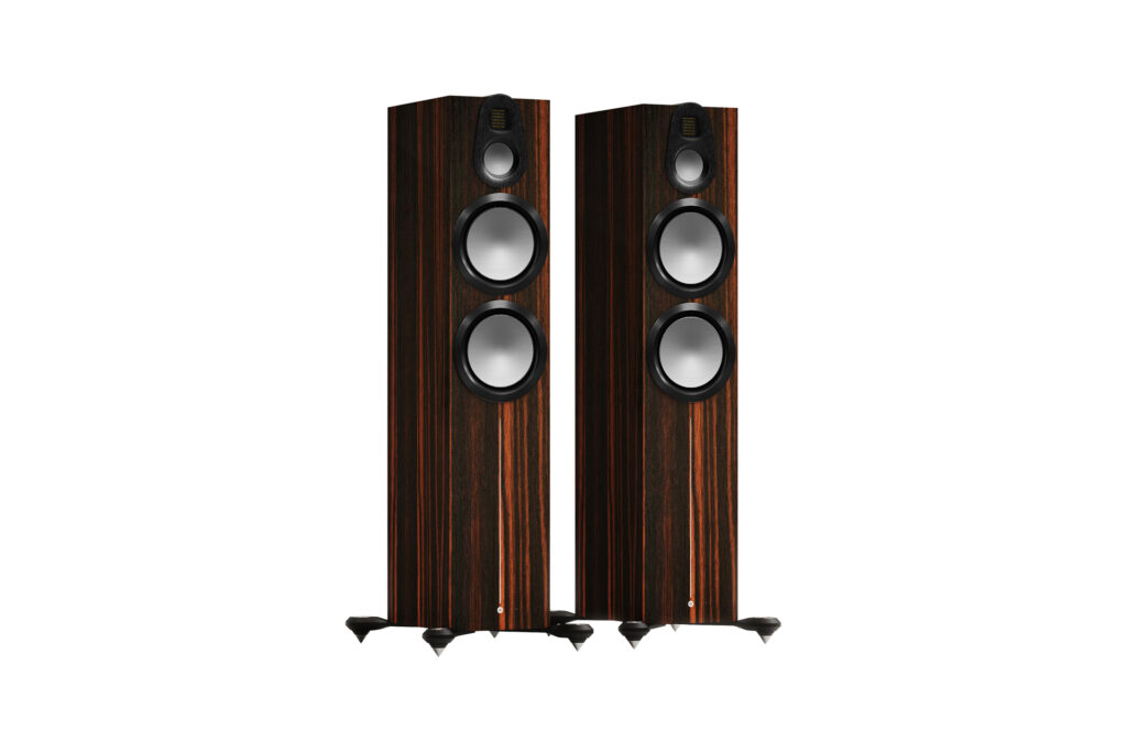 Monitor Audio's Gold 500 6G speakers in walnut