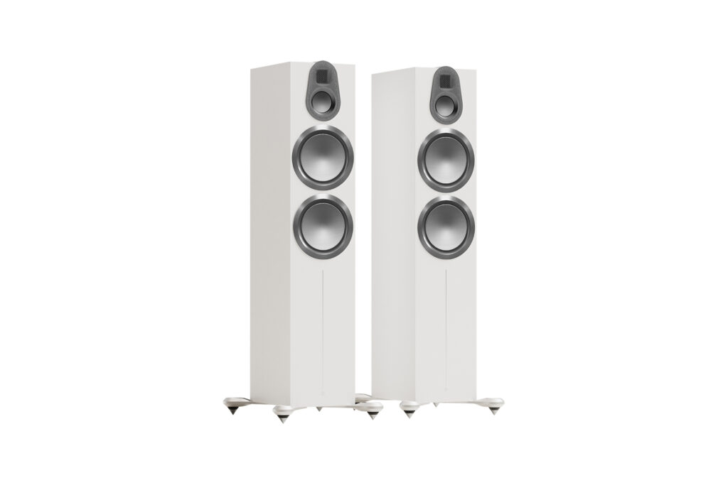 Monitor Audio's Gold 500 6G speakers as a pair in white
