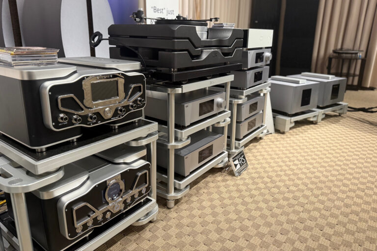 Here is about $1,000,000 in WADAX and CH Precision electronics installed on ultra-high-end HRS equipment racks to avoid any vibration or distortion from the physical domain.