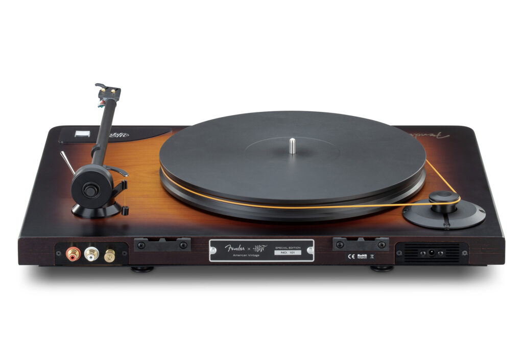 A look at the belt on the MOFI Fender X turntable.