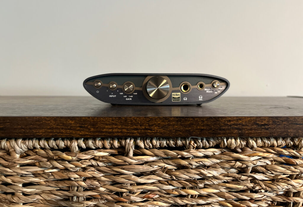 The iFi audio ZDEN CAN3 in Andrew Dewhirsts listening room.