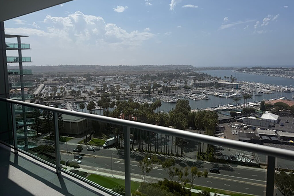 Some of the incredible view from Jerry's new condo.