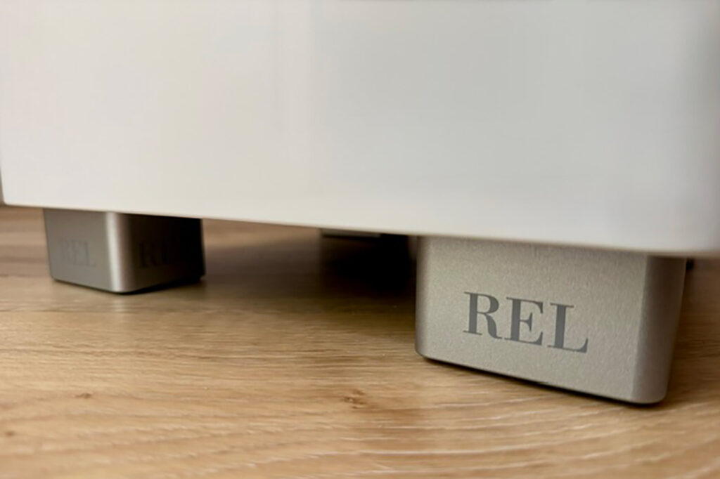 The feet on REL subwoofers are world class even on less expensive subs.