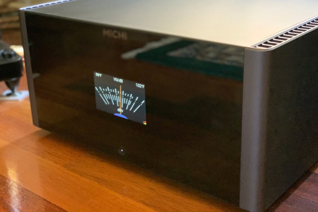 The Mici S5 power amp installed in Jim Swantko's listening room in North Carolina.