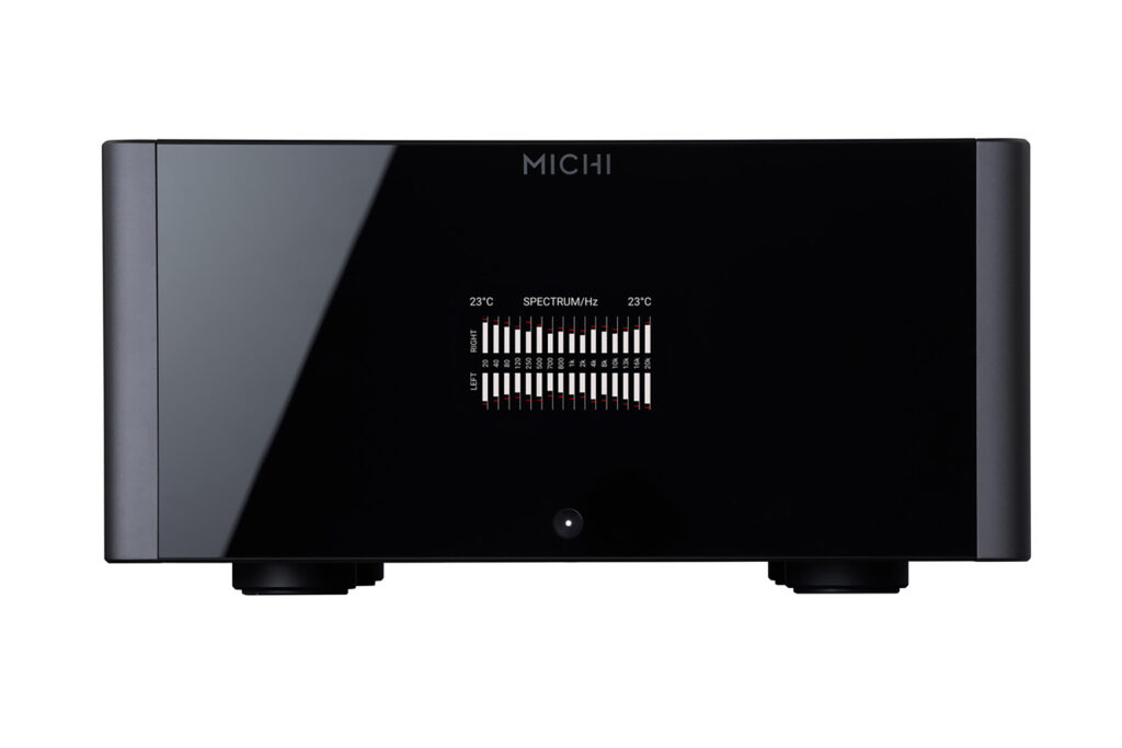 Michi puts a very cool, new school take on how meters can be presented on a modern audiophile amp.
