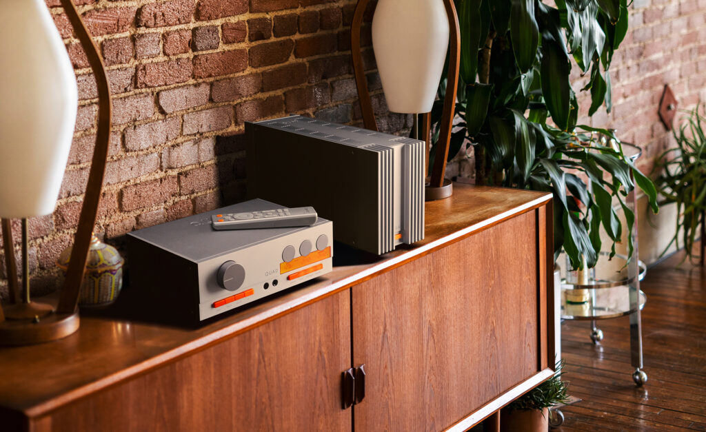 The Quad 303 paired with the retro yet affordable Quad 33 stereo preamp. 