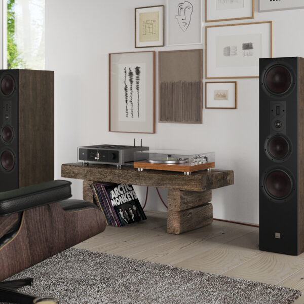 The Dali Opticon 8 speakers installed nicely.