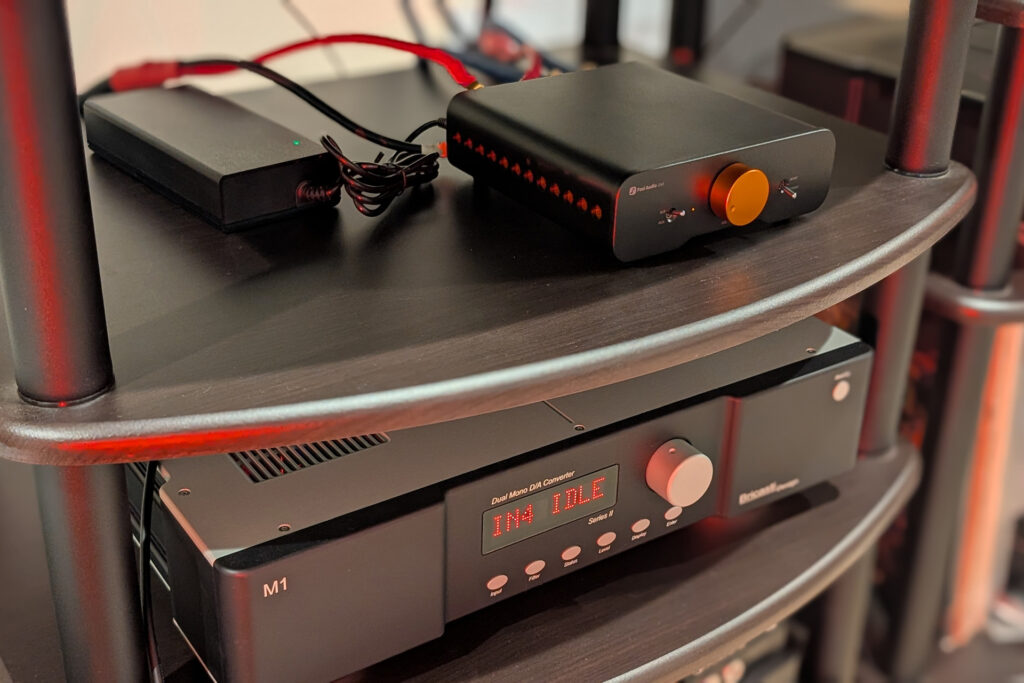 Fosi gear near Michael's Bricasti DAC.