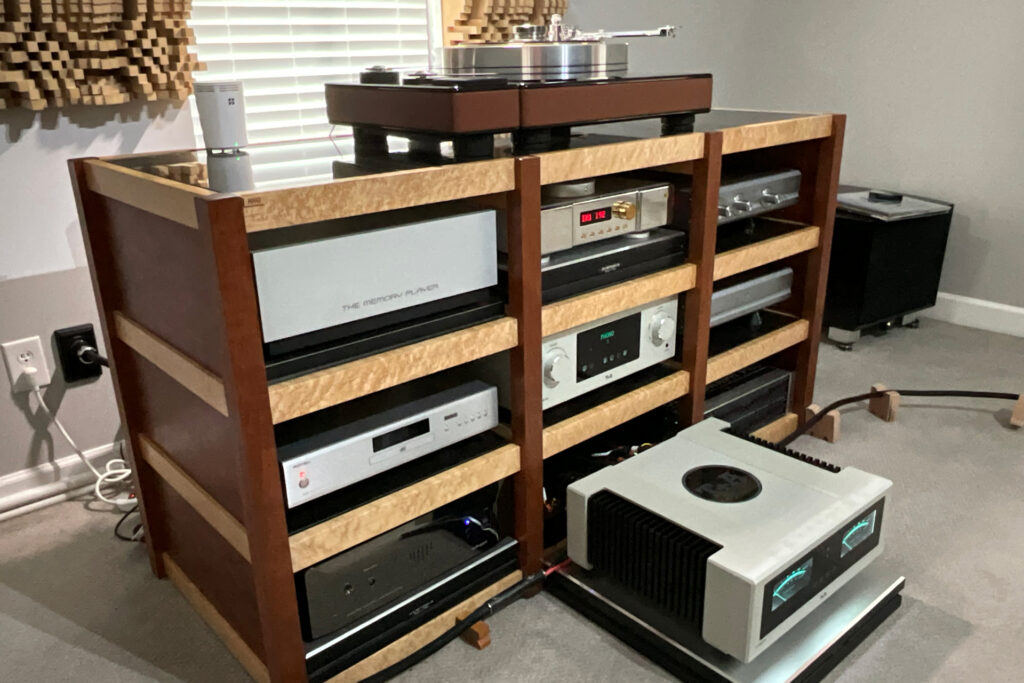 Paul Wilson's audiophile system is only powered down when he is out of town for fear of a lightening strike