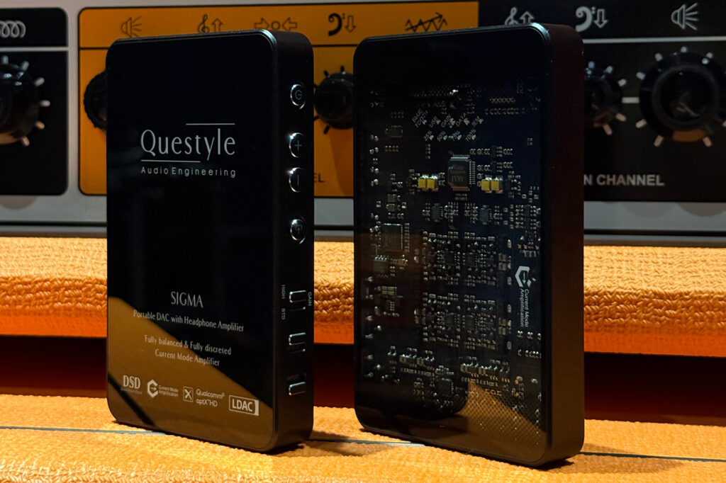 A pair of Questyle Sigma portable;e DAC and headphone amps.