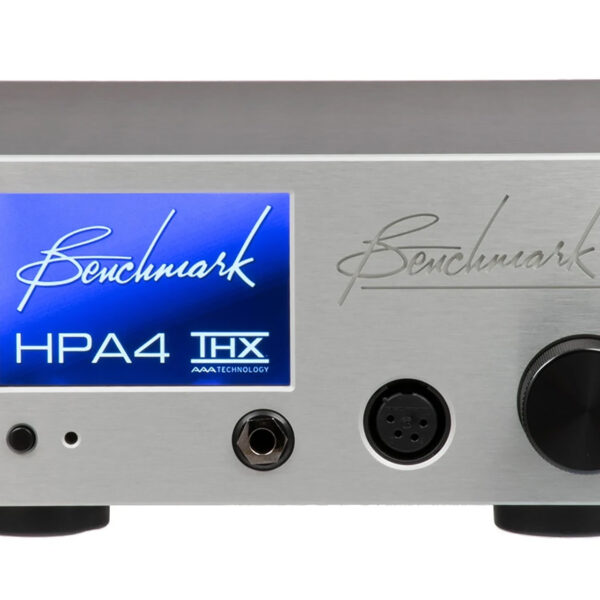 The Benchmark Media HPA-4 fits nicely on a desk or in an equipment rack.