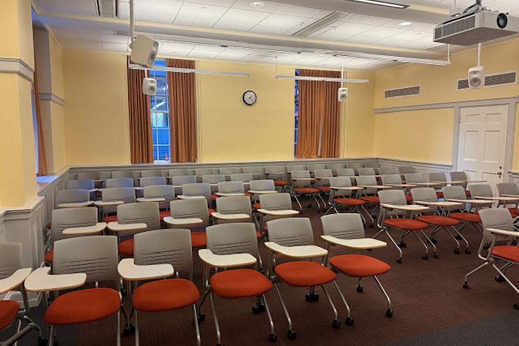 There were a number of venues to use at Harvard's Music School but this classroom had the best acoustics for this project.