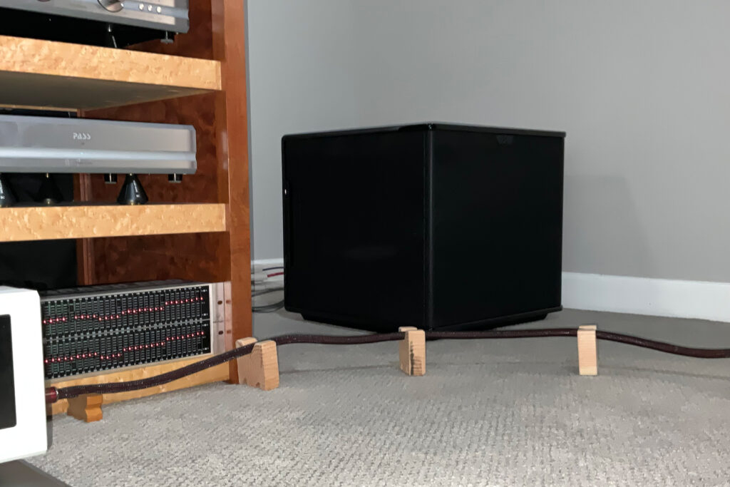 The MartinLogan Grotto 15 installed at Paul Wilson's home.