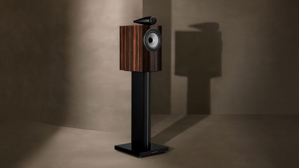 A stealthy install of the Bowers & Wilkins 705 Signature Speakers.