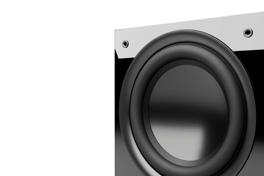 A close up of the driver in the Paradigm Definance S12.