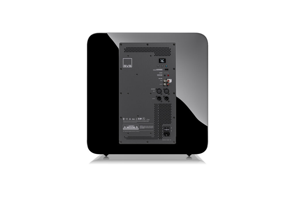 A look at the rear of the SVS SB17 audiophile subwoofer