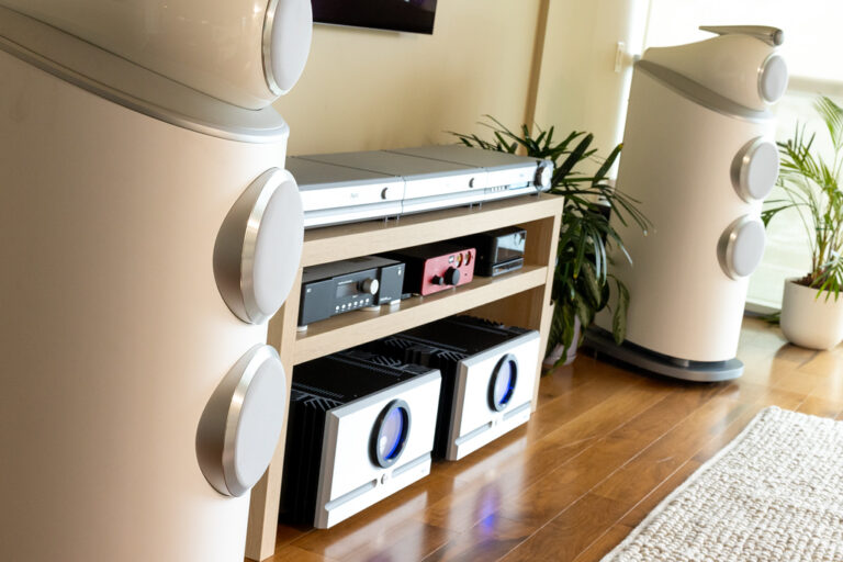 The Pass Labs XA 160.8 Class A mono amps installed in Jerry Del Colliano's reference audio system