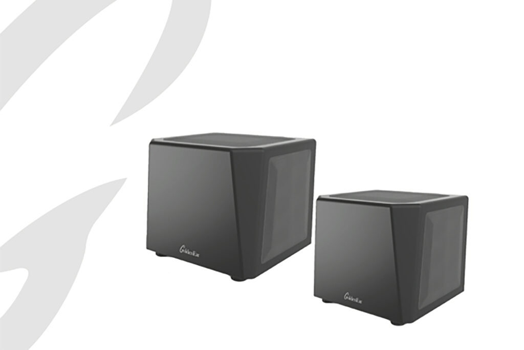 The family of GoldenEar Super Subwoofers.