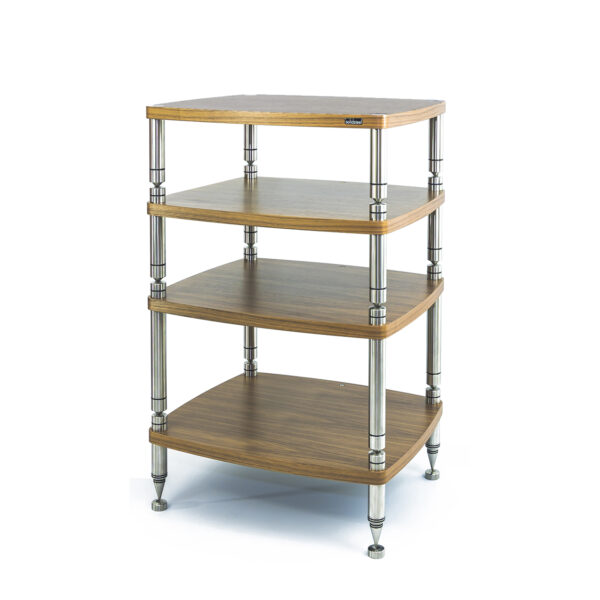 The SolidSteel HF racks in a 4-way configuration. (The wood finish is no longer an option)