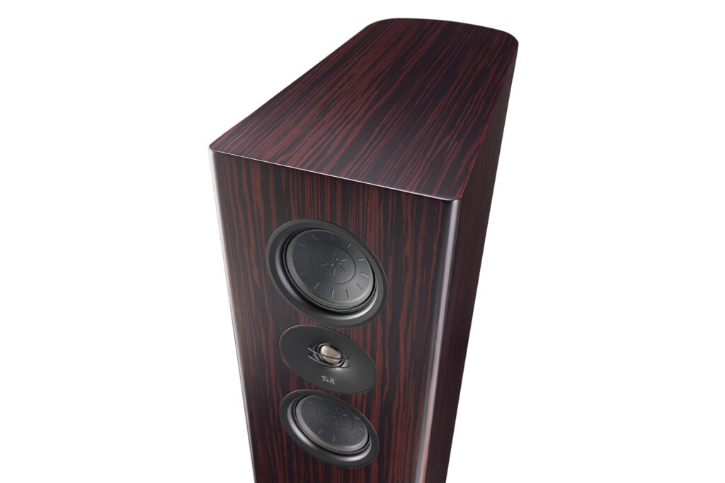 The T+A Criterion S240 speaker at an angle