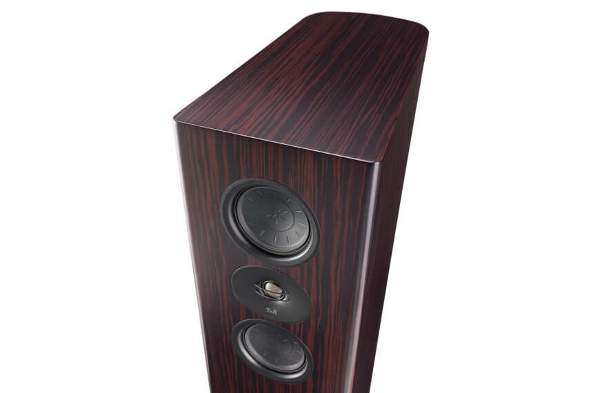 The T+A Criterion S240 speaker at an angle