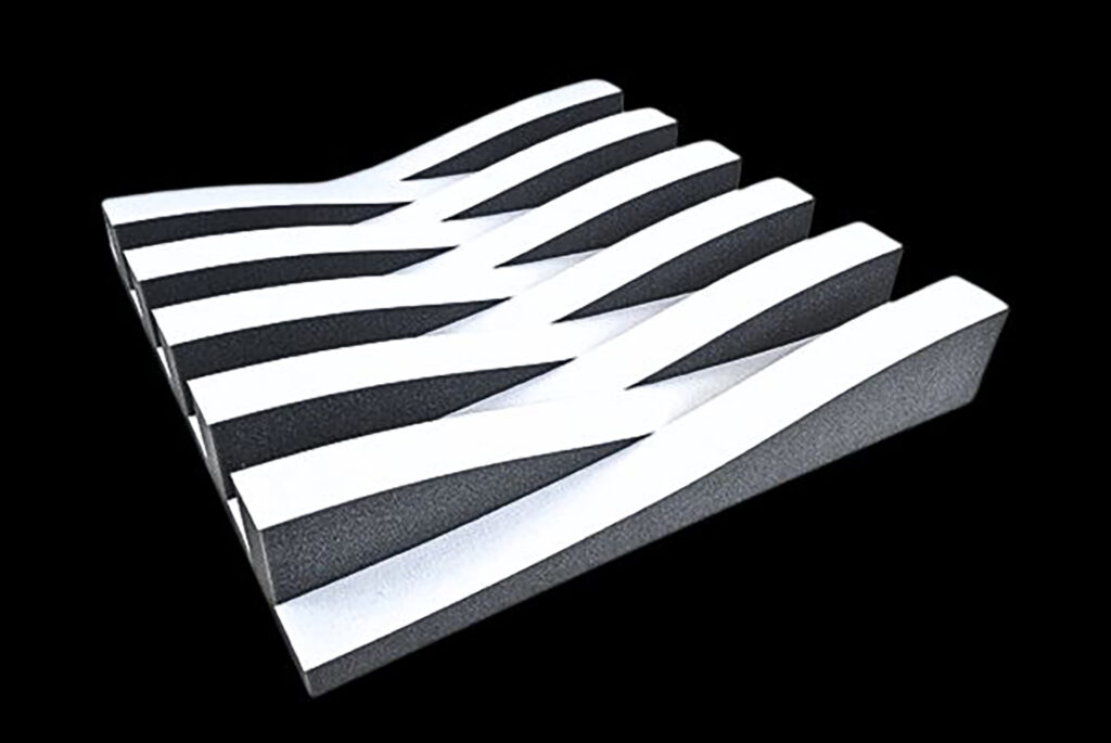 These Sonatas treatments are actually made of foam and are both light as well as really cool looking.