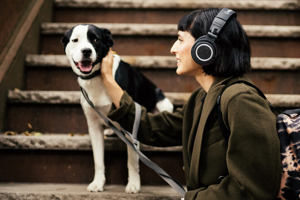 The AudioTechnica-ATH-M50xBT are seemingly quite dog friendly.