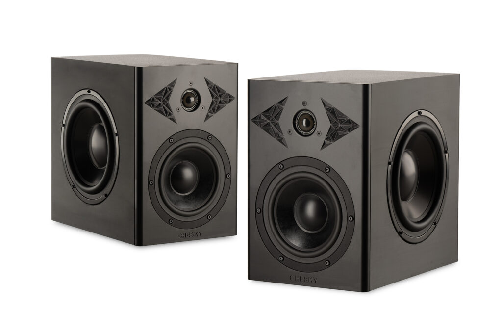 A pair of 3D printed Chesky LC-2 speakers