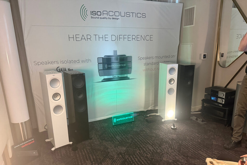 ISO Acoustics did one of the most fun AB demos of the show.