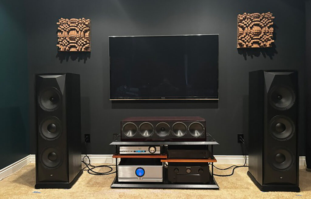 The The MOFI SourcePoint V10 Master Edition Loudspeakers installed at Doug Peot's listening  room.