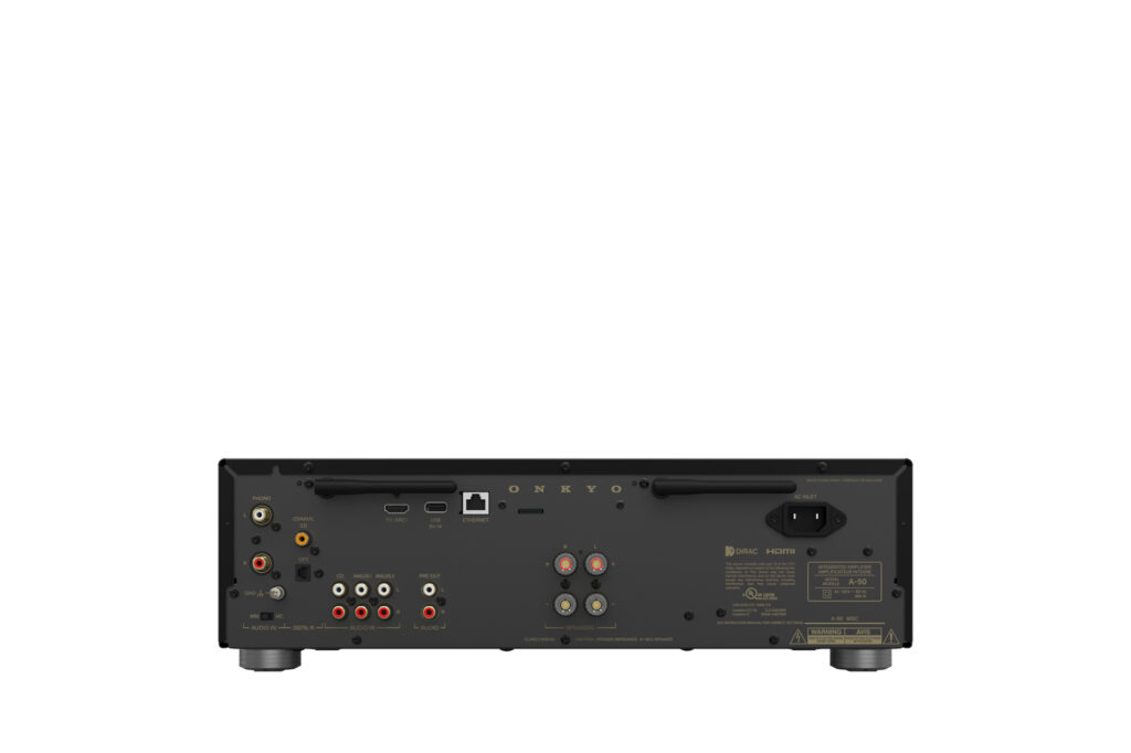 A look at the rear panel of the Onkyo ICON NP80.