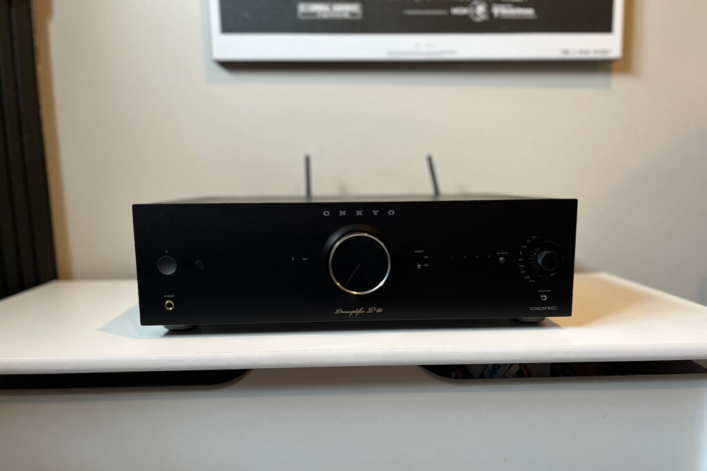 Onkyo ICON NP80 preamp at Andrew Dewhirst's home.