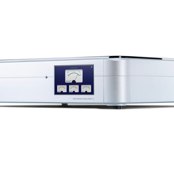 the PS Audio Power Plant 12 showing its multiple gauge screen option.