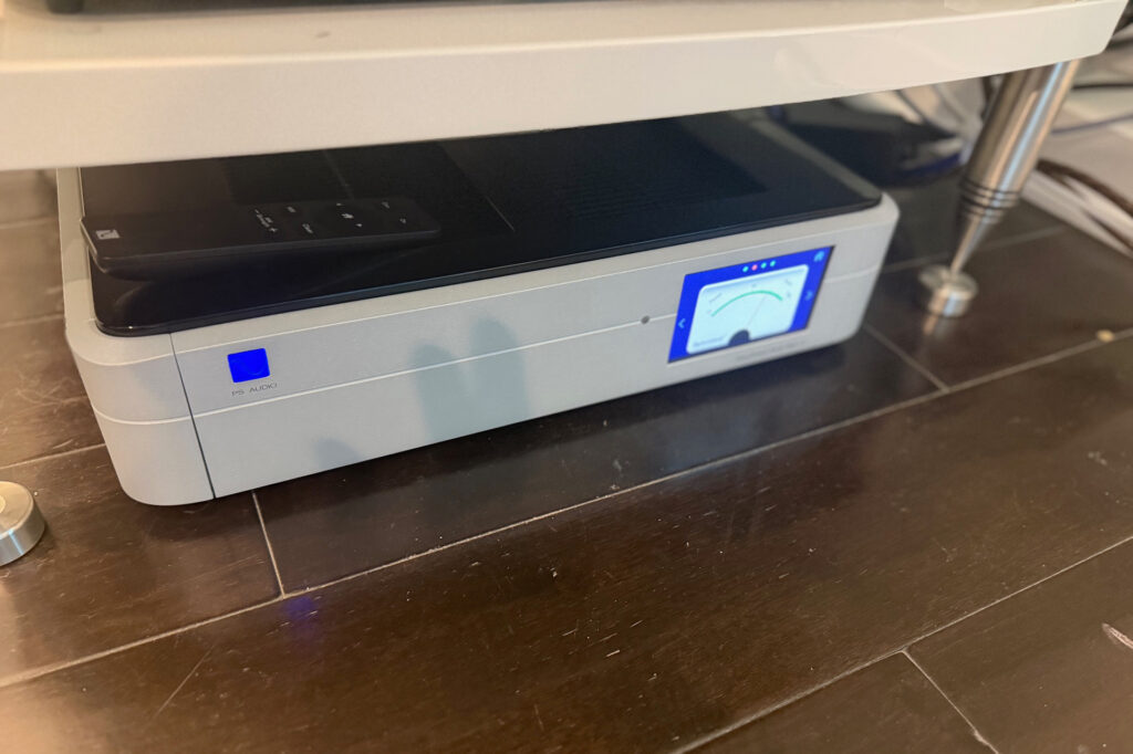 The PS Audio Power Plant 12 in Jerry Del Colliano's rack in Marina Del Rey, California.