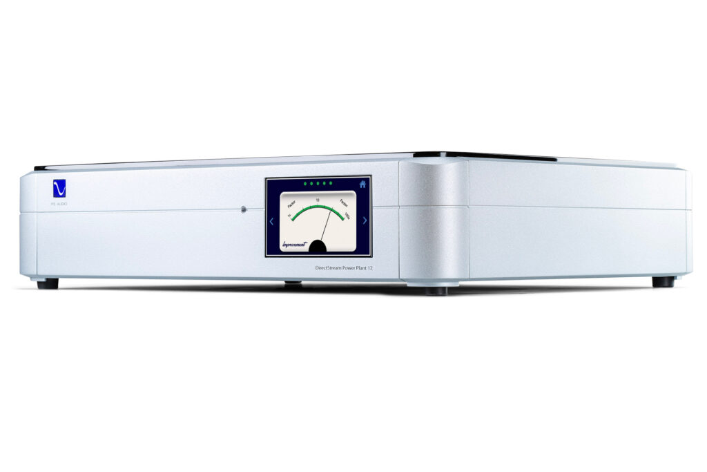The PS Audio Power Plant 12 in silver with the standard screen option.