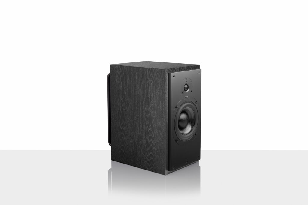 The ATC-SCM20AS powered speakers in black.
