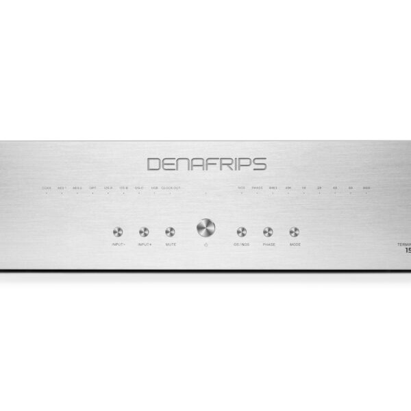The Denafrips Terminator 15 dressed in silver.