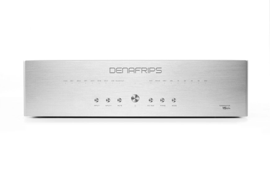 The Denafrips Terminator 15 dressed in silver.