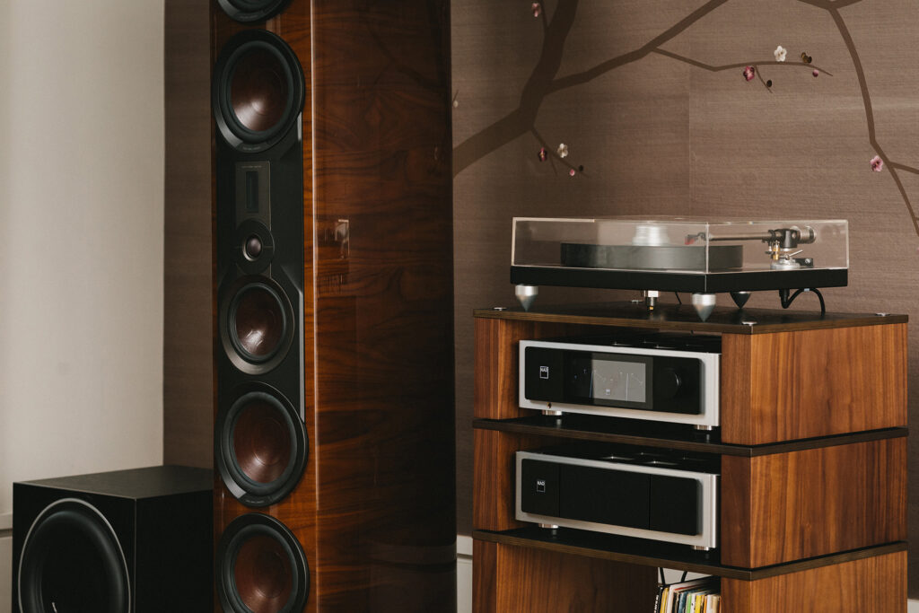 The NAD M23 v2 installed in an NAD Master Series system with PSB Speakers.