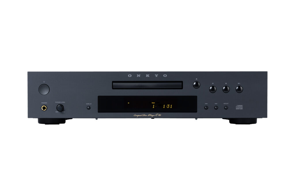 The Onklyo ICON C30 Compact Disc player in black.